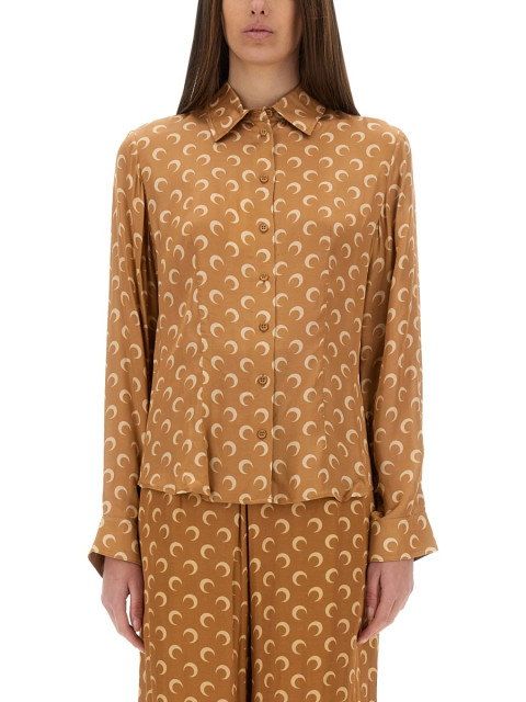 [MARINE SERRE] Shirts Long Sleeve SS25 WSI023B_CWOV0059BG70