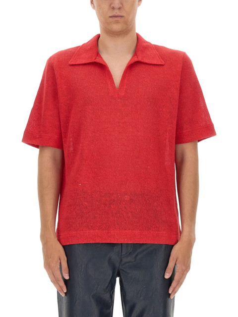 [Sefr] Shirts Short Sleeve SS23 PREFW23MATERED_REDLINEN