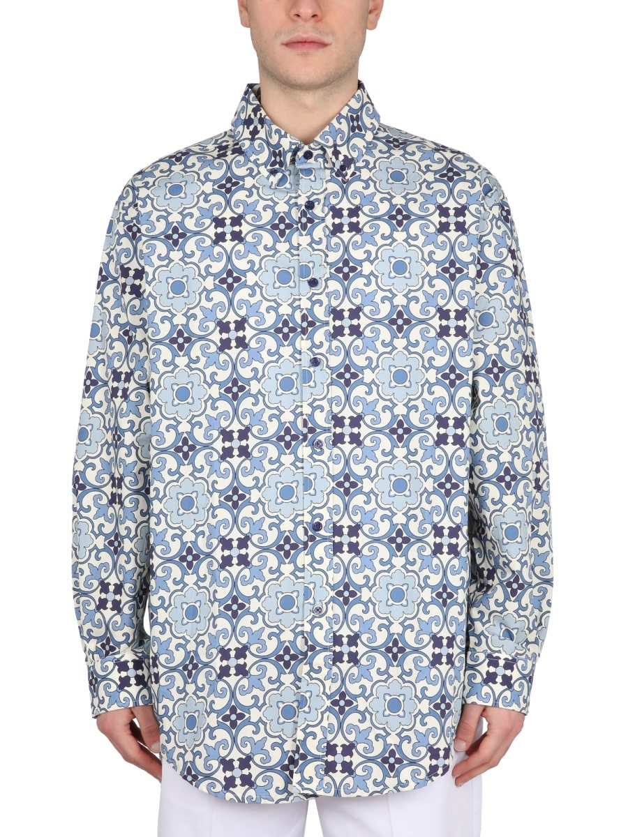 [DROLE DE MONSIEUR] Shirts Long Sleeve SS23 SH136_CO049BLUE