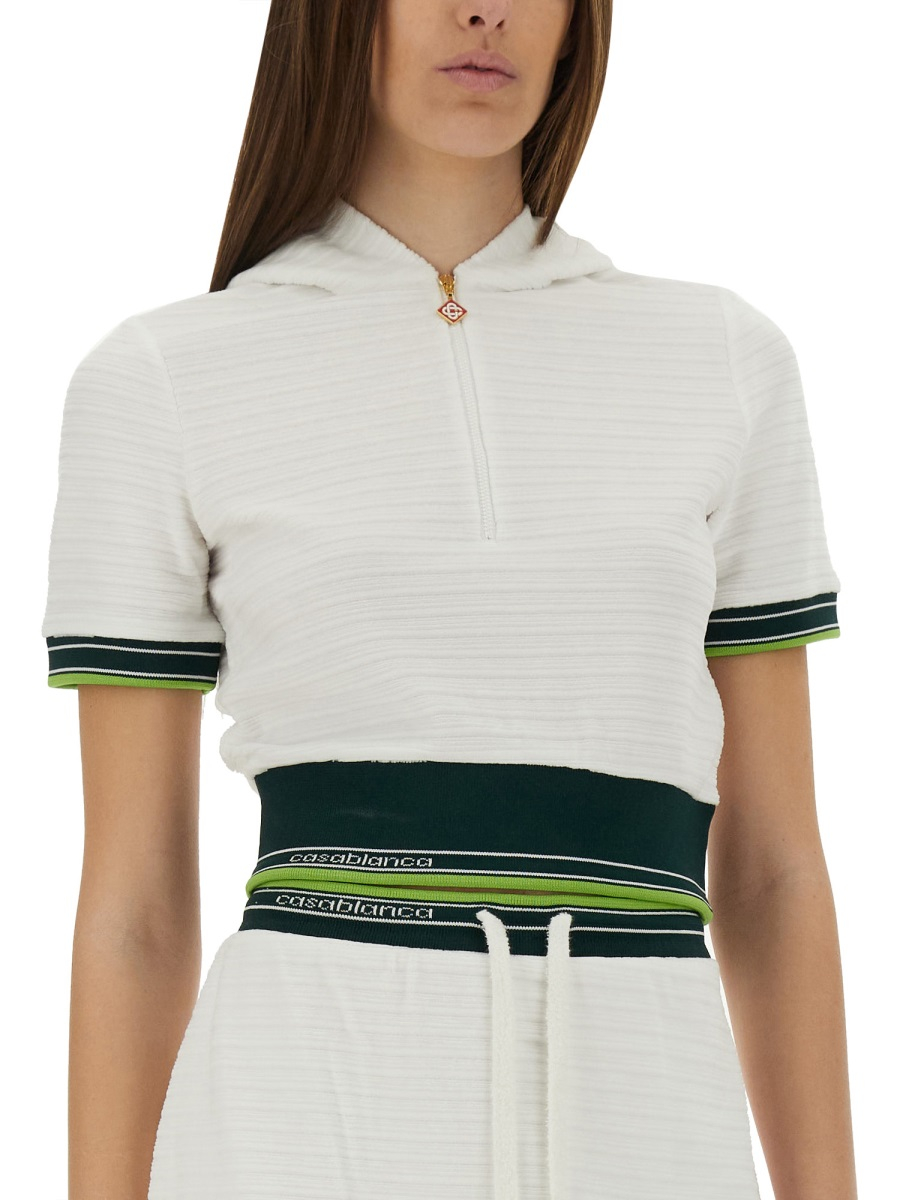 [Casablanca] T-shirts Short Sleeve SS25 WS25-JTP-354_01WHITE