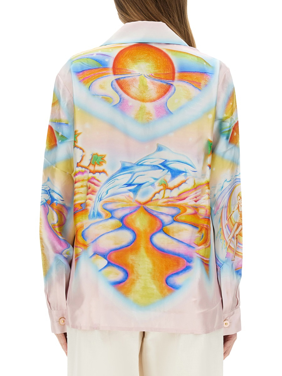 [Casablanca] Shirts Long Sleeve SS25 U-WS25-SH-006_05PSYCHEDELICNIRVANA
