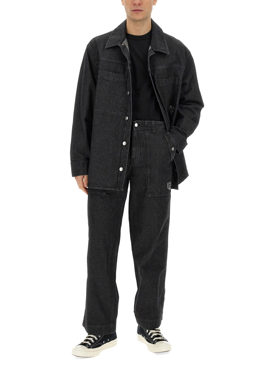 [MAISON KITSUNE] Jeans FW23 LM01113WW0081_WASHED
BLACK
