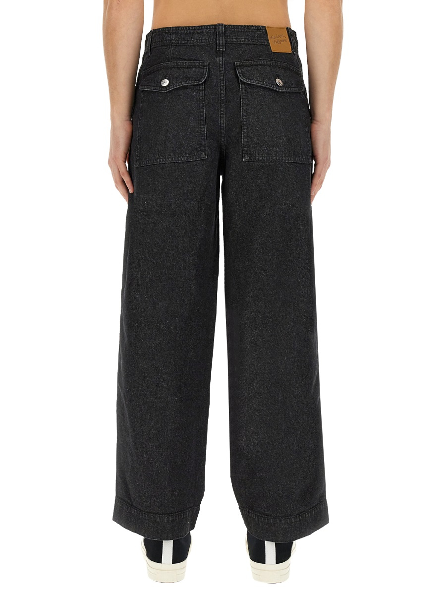 [MAISON KITSUNE] Jeans FW23 LM01113WW0081_WASHED
BLACK