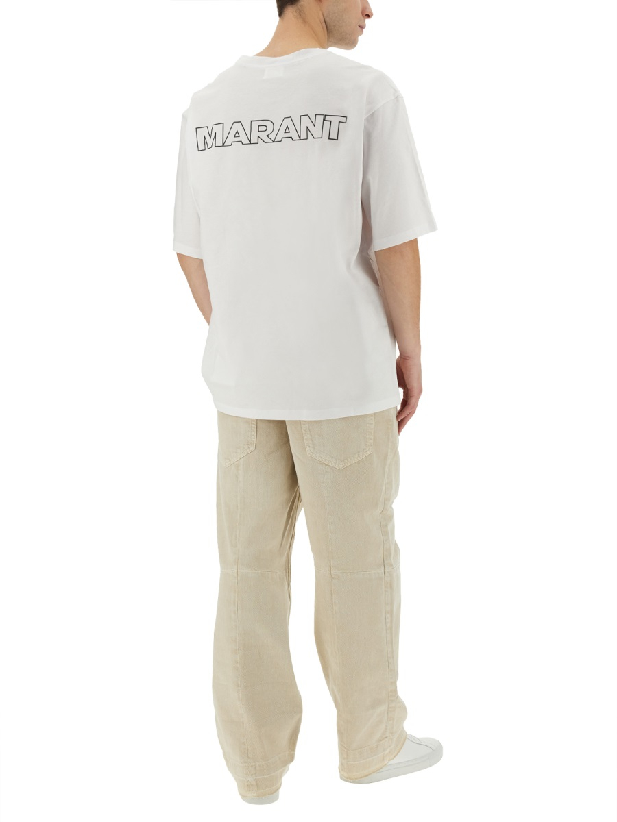 [MARANT] T-shirts Short Sleeve SS24 TS0079HB_A2N09H20WH