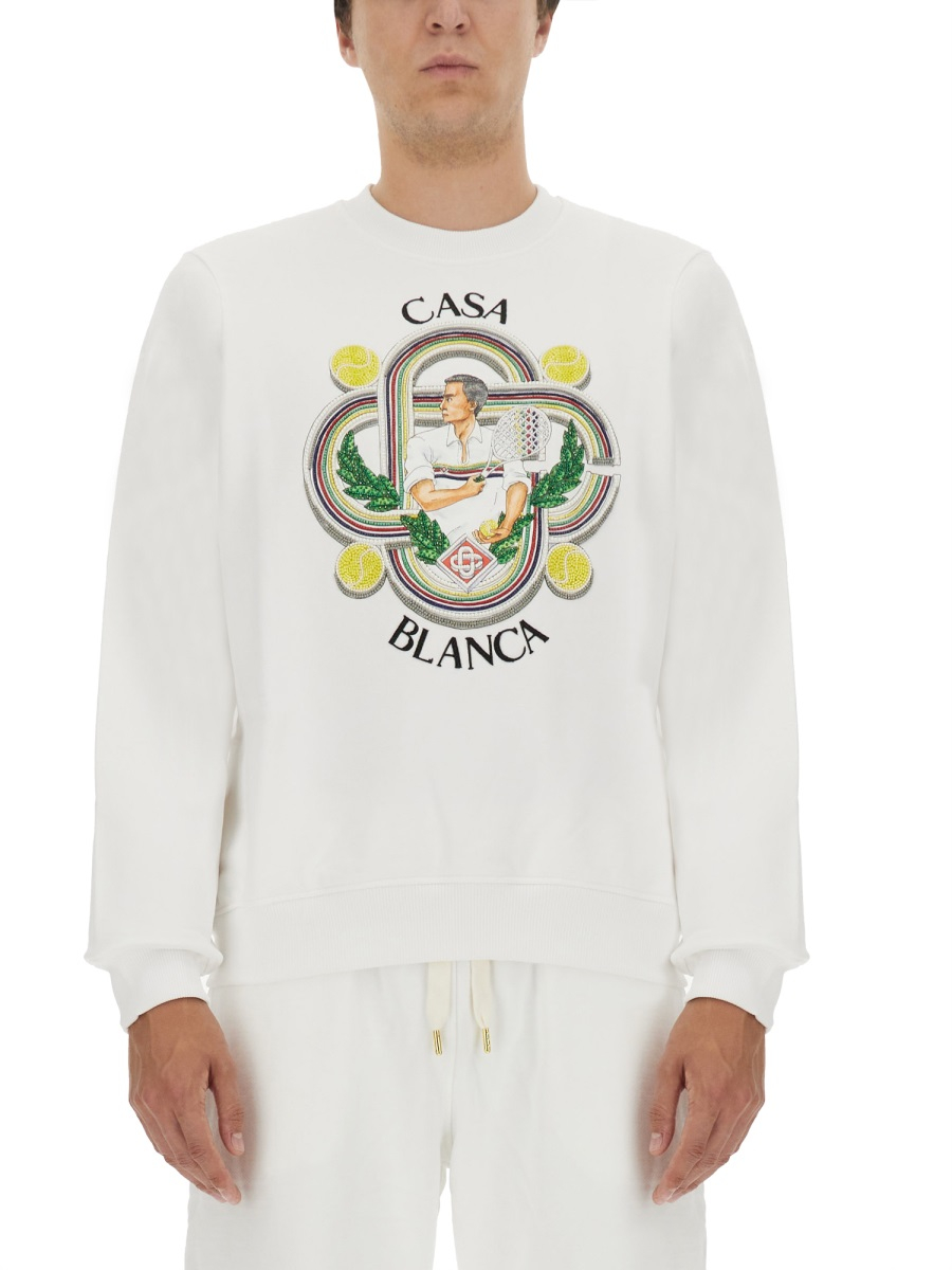 [Casablanca] Sweatshirt FW23 U-MF23-JTP-001_01WHITE