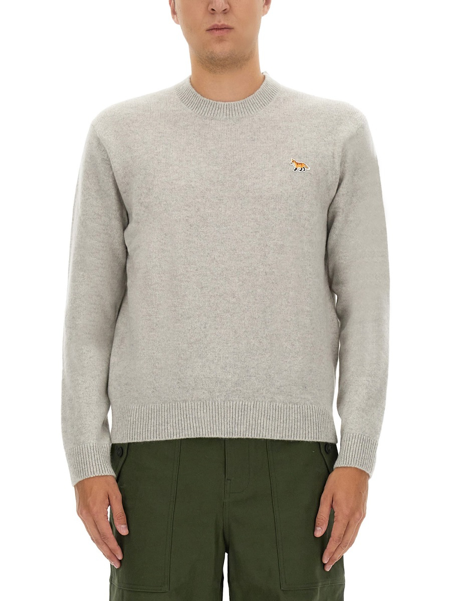 [MAISON KITSUNE] Knitwear FW23 LM00813KT1006_LIGHTGREY