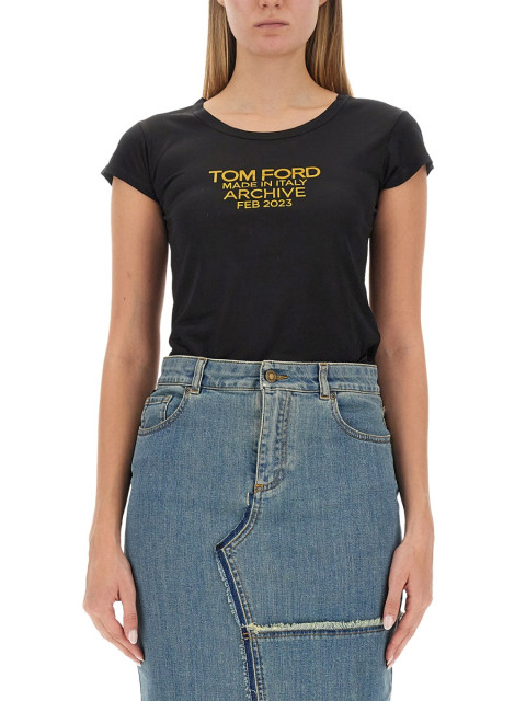 [Tom Ford] T-shirts Short Sleeve FW23 TSJ559_FAX835XLBGO