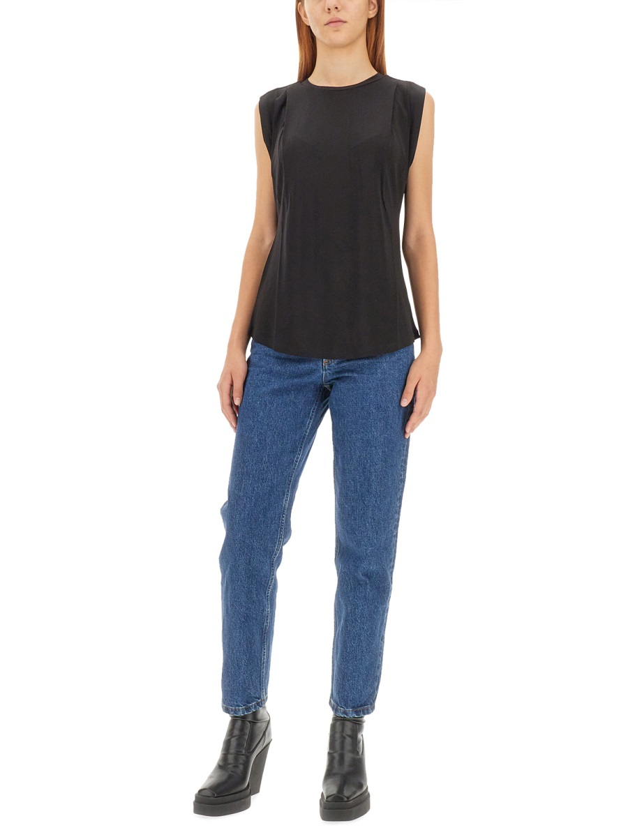 [MICHAEL BY MICHAEL KORS] T-shirts Sleeveless FW23 MF351317AW_001BLACK