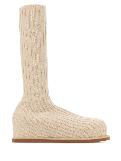 [Amina Muaddi] Boots SS25 VENEDASTRETCHBOOT15 BEIGE