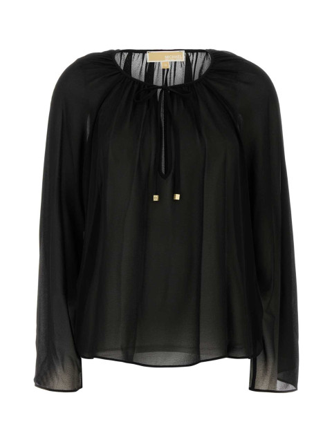 [MICHAEL BY MICHAEL KORS] Shirts Long Sleeve SS25 MR540R07R3 BLACK