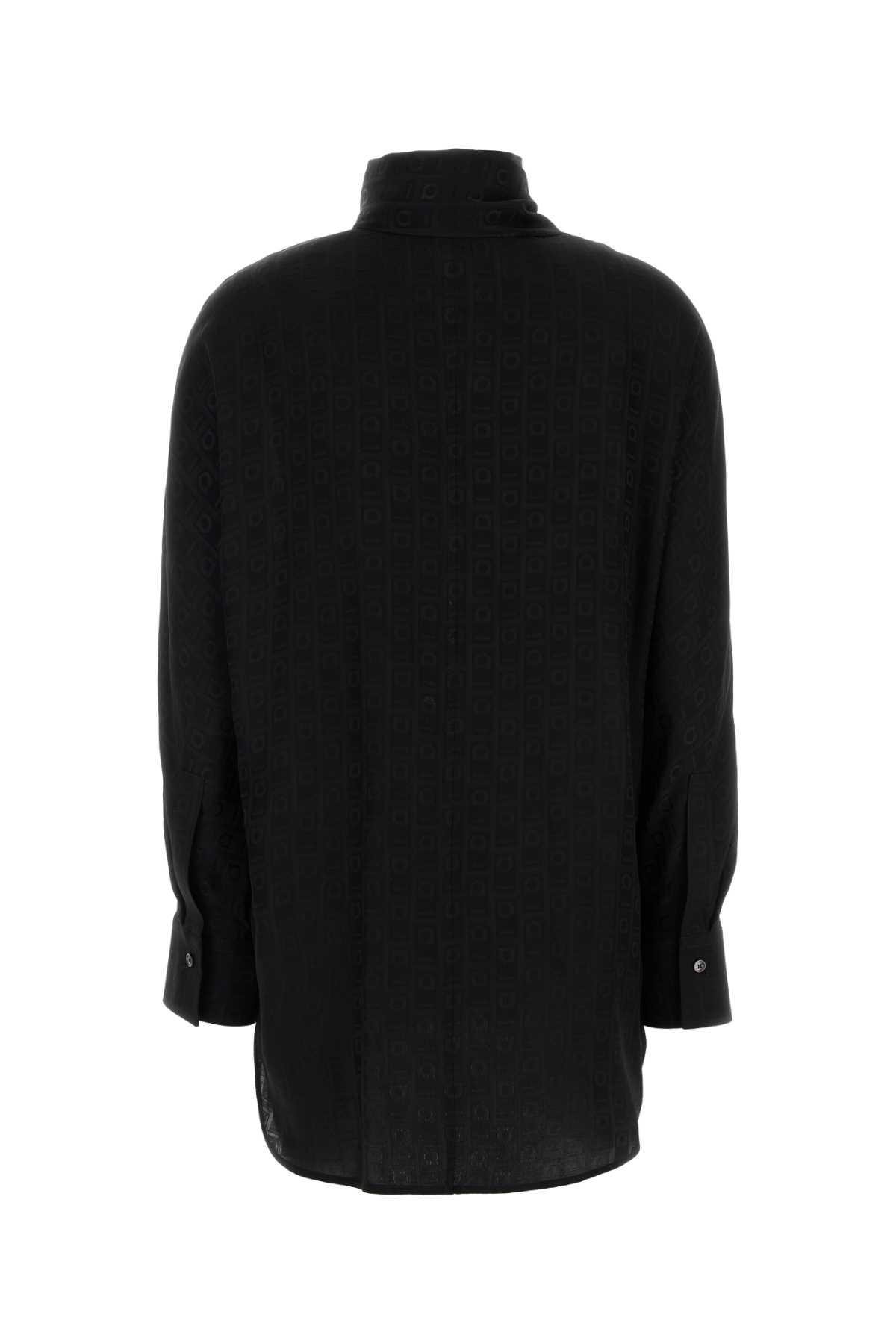 [Salvatore Ferragamo] Shirts Long Sleeve SS25 13G530780700 NERO