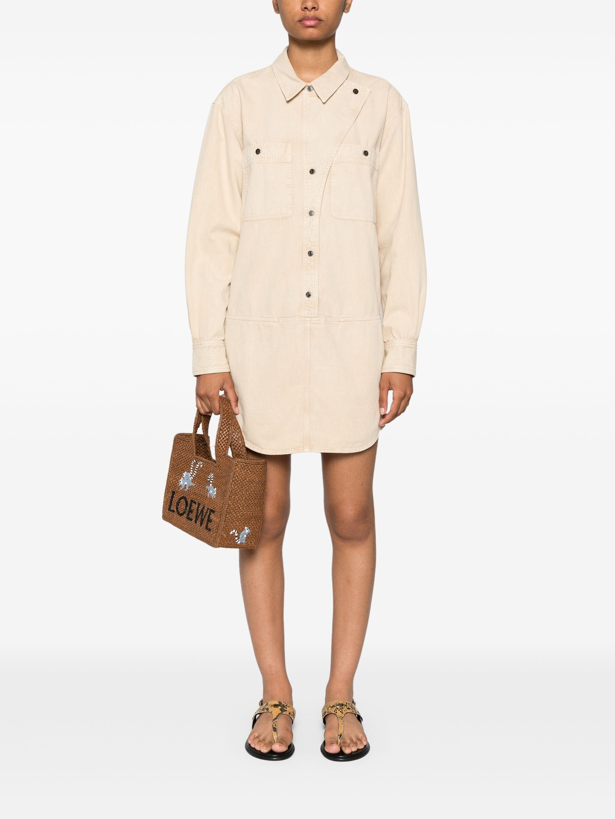 [Marant Etoile] Long sleeve dress SS24 RO0329FAB1H04E