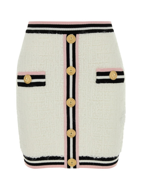 [Balmain] Mini skirt SS24 CF0LB292KG15 GQW