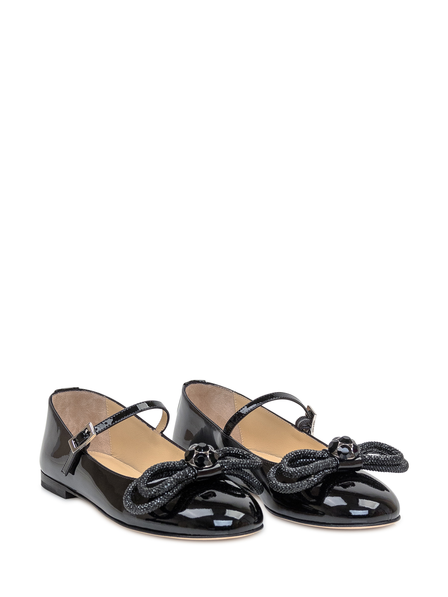 [MACH & MACH] Flat shoes FW24 PF24S0741010PAT BLK