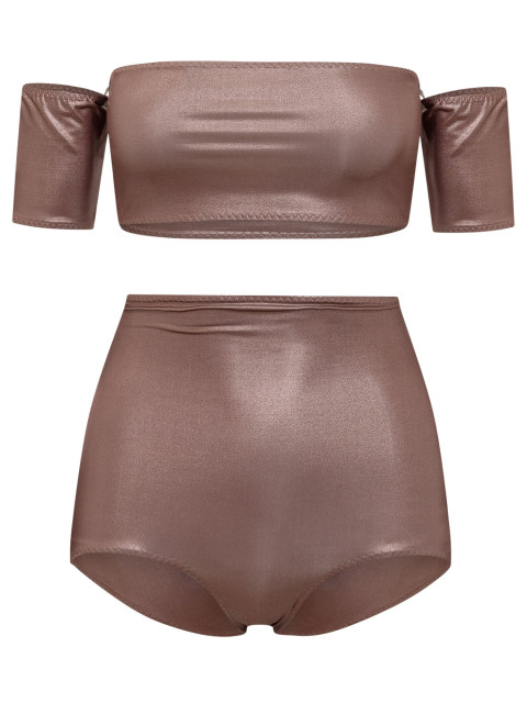 [Alessandro Vigilante] Beach Cover Up SS22 SW08PL BROWN