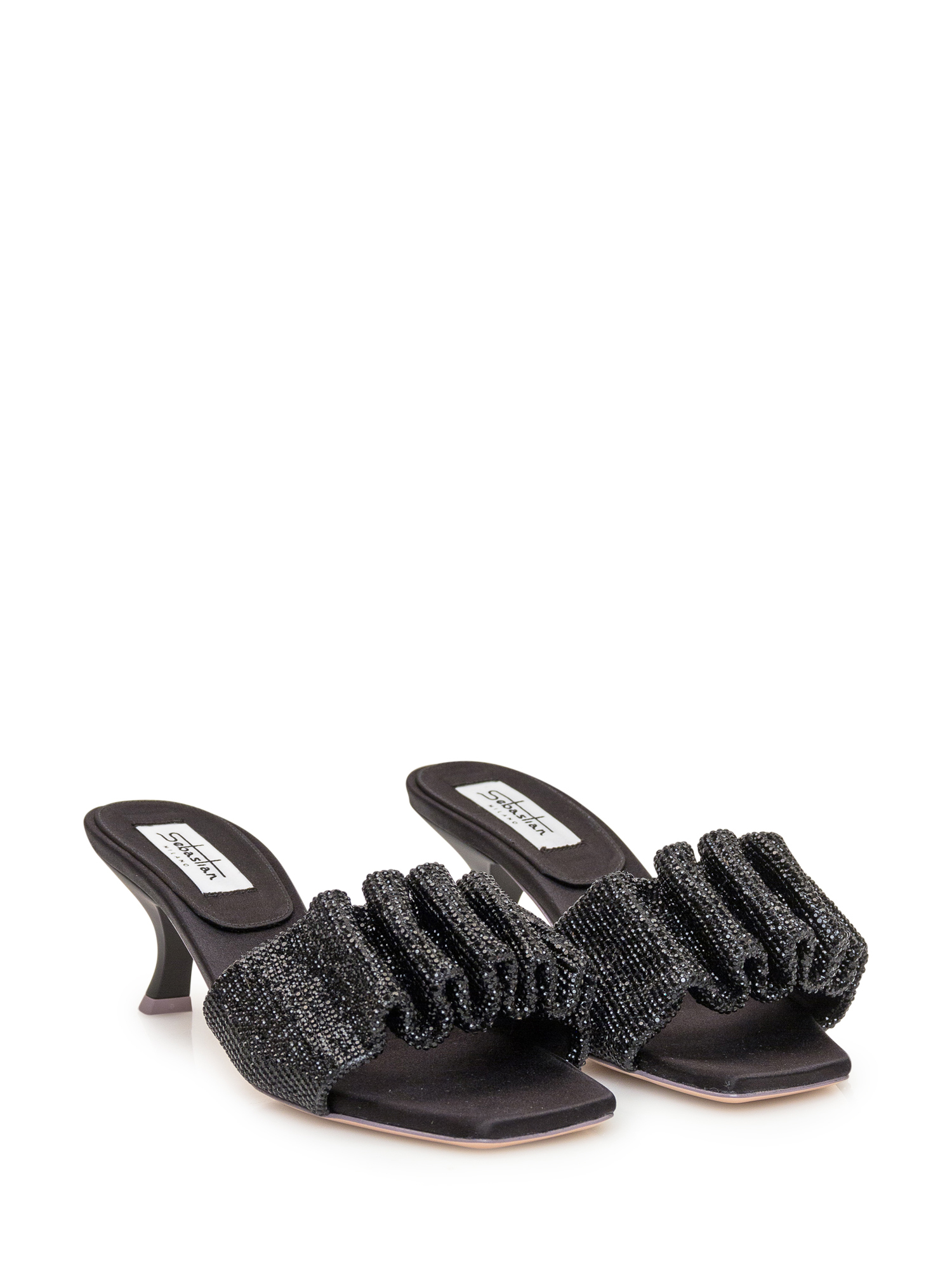 [Sebastian Milano] Sandals FW22 SE1128 BLACKCRYSTAL