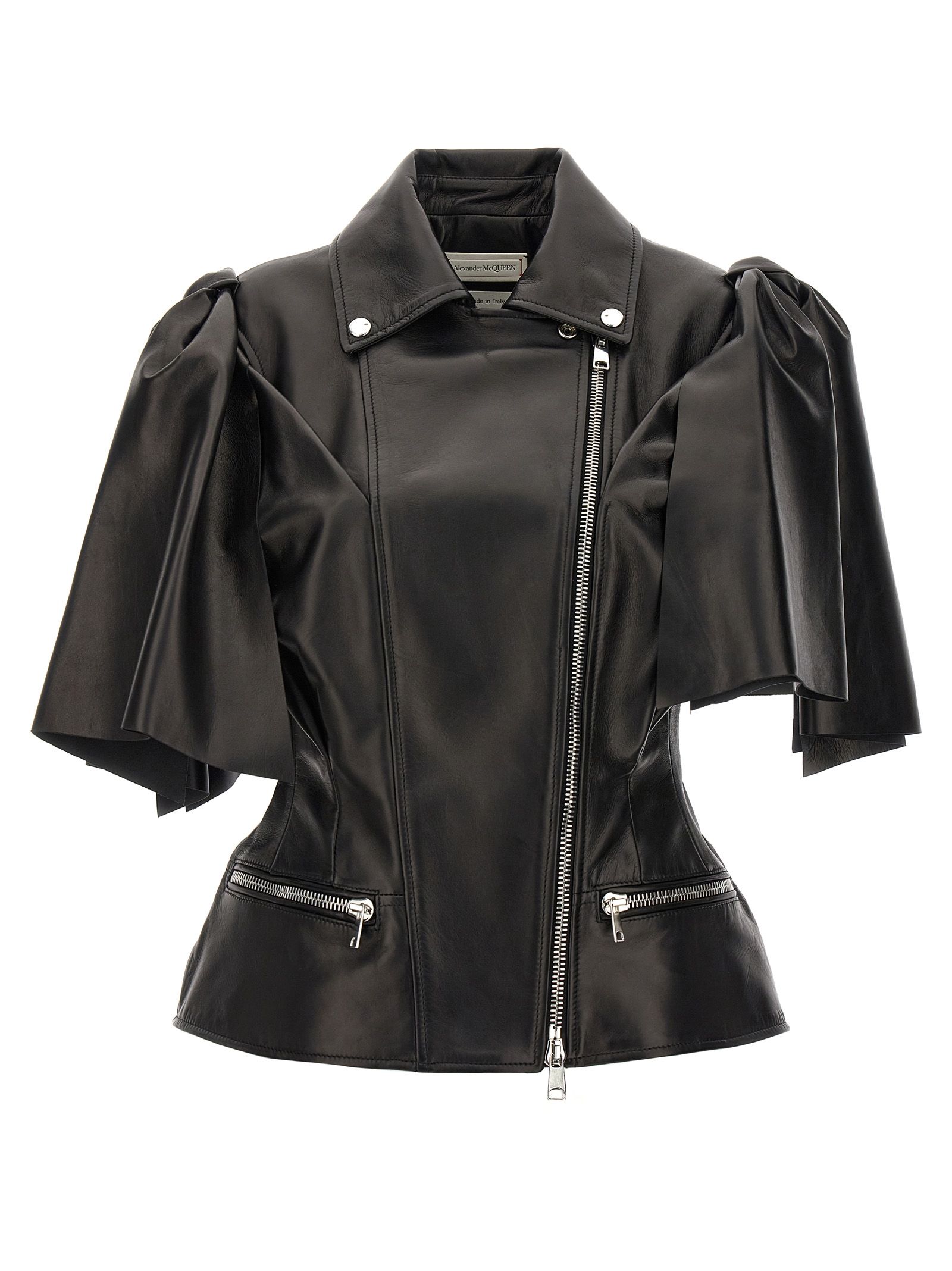 [McQueen] Leather Jacket SS24 780912Q5ALT1000