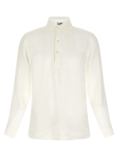 [MC2 Saint Barth] T-shirts Long Sleeve SS26 RAPHAELPOLOLONGLINEN01WHITE