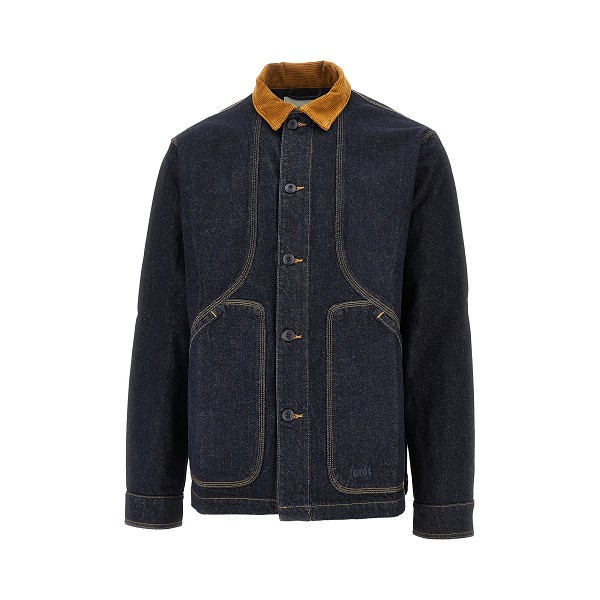 [foret] Shirts Long Sleeve FW25 F4844.DARK DENIM-DARK DENIM