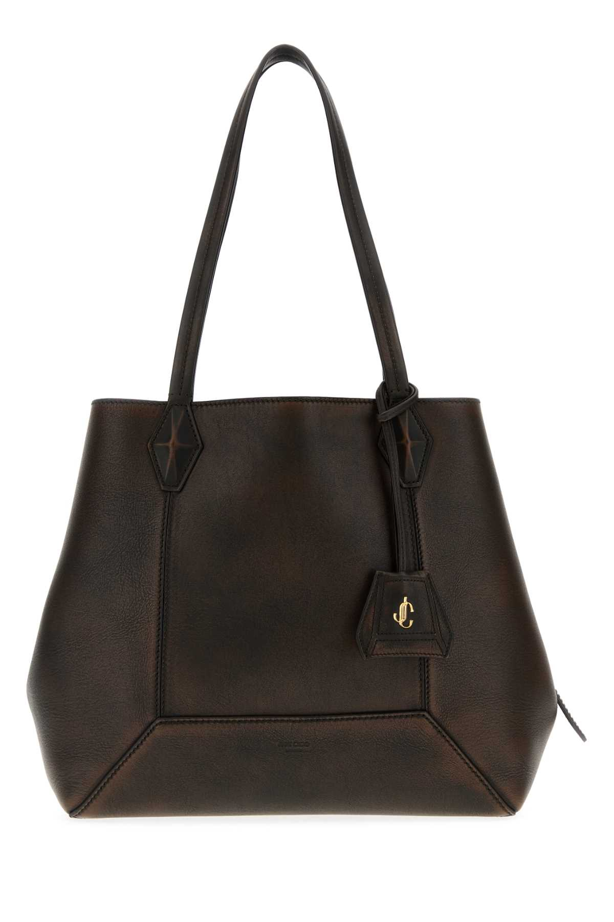 [Jimmy Choo] Bag FW25 DIAMONDTOTEMFFT COGNACGOLD
