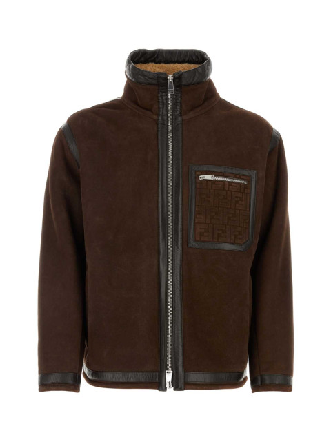 [Fendi] Leather Jacket FW23 FM0222AO9M F0BBK