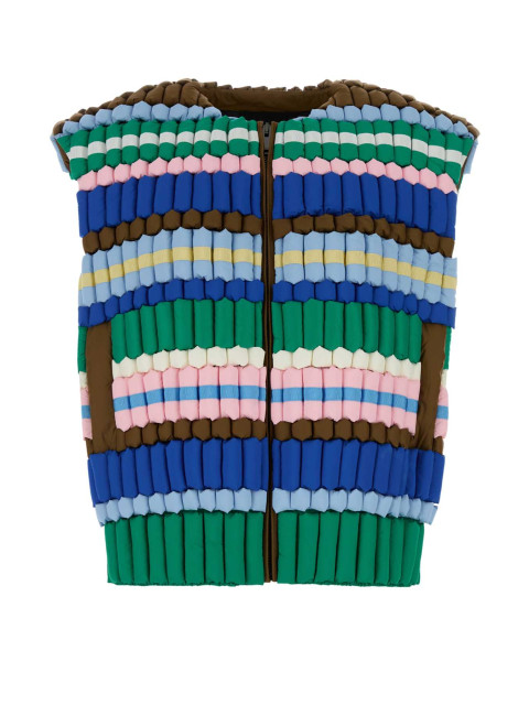 [RAXXY] Down Vest FW25 W25RAXCRV012 PINKGREENMULTI