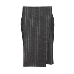 [LouLou De Saison] Midi skirt FW25 MASONANTHRACITE STRIPES