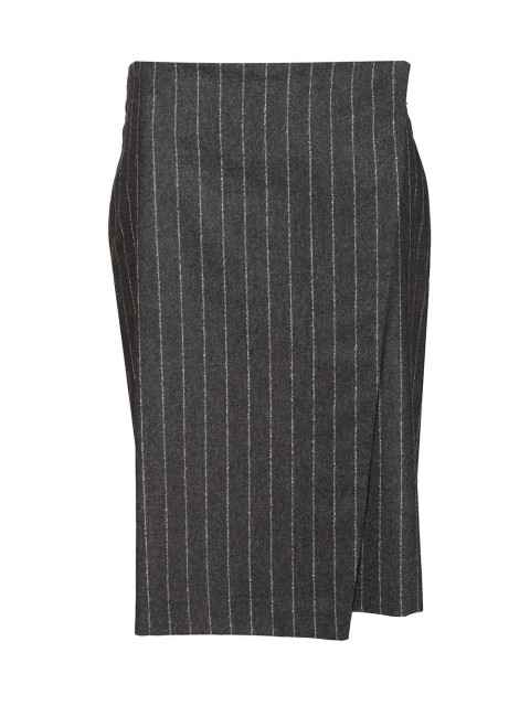 [LouLou De Saison] Midi skirt FW25 MASONANTHRACITE STRIPES