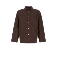 [Tekla] Underwear FW25 POPLINPYJAMASSHIRT COF