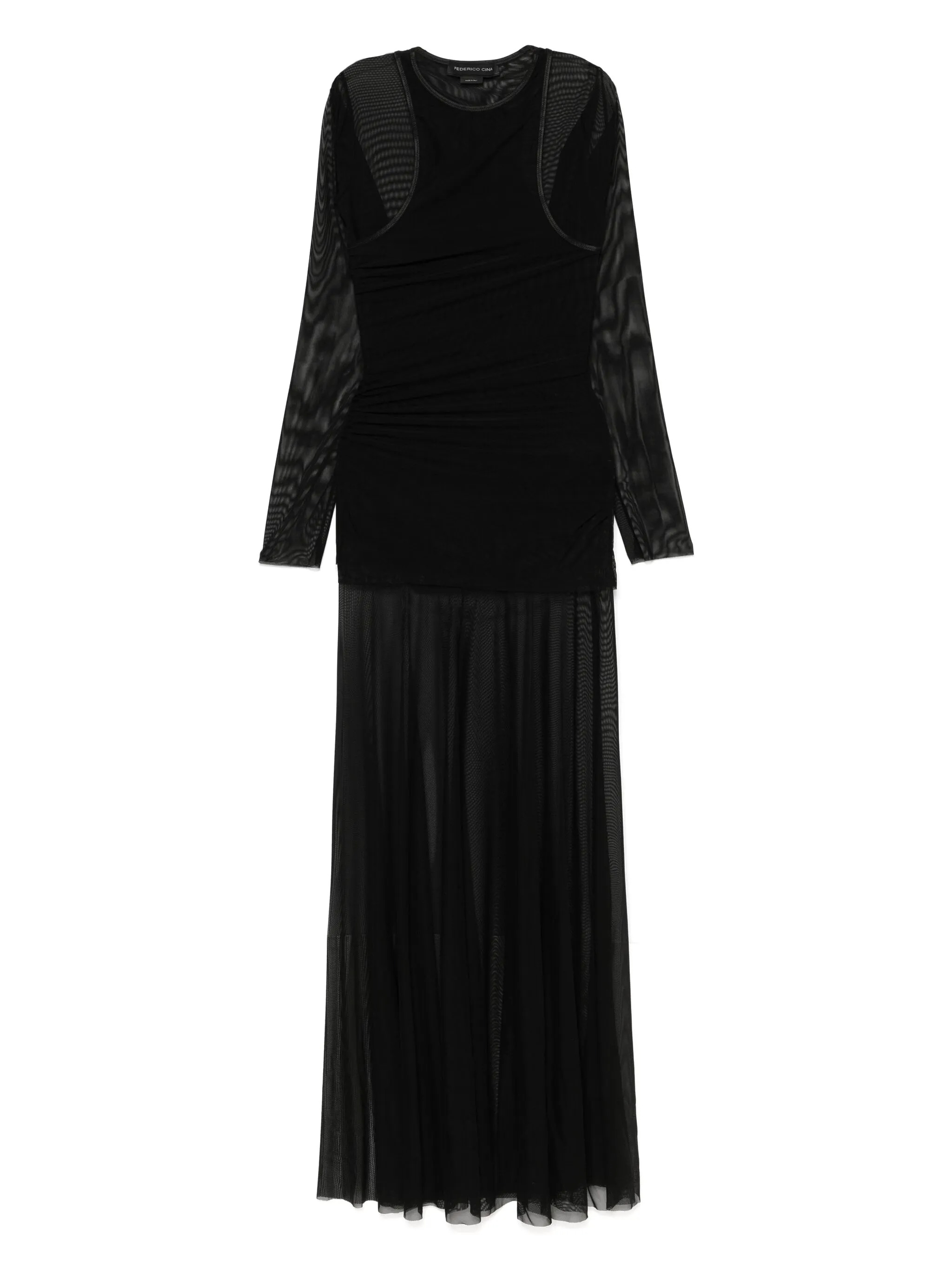 [Federico Cina] Long sleeve dress SS25 FCS25DR070102