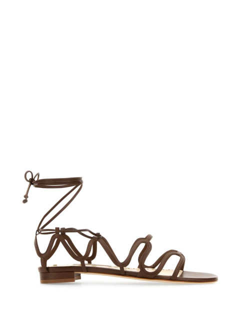 [Manolo Blahnik] Sandals SS25 FAWDAFLAT1252840 DBRW