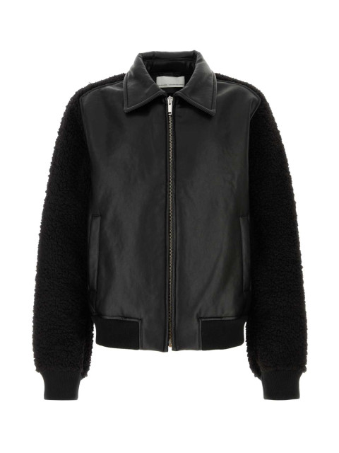 [RANDOM IDENTITIES] Leather Jacket FW24 RAN04J004 BLACK