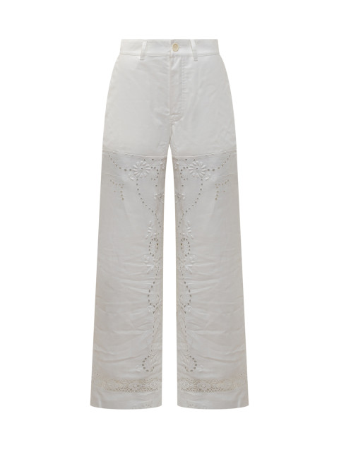 [MARINE SERRE] Trousers SS25 UPA056A WH10