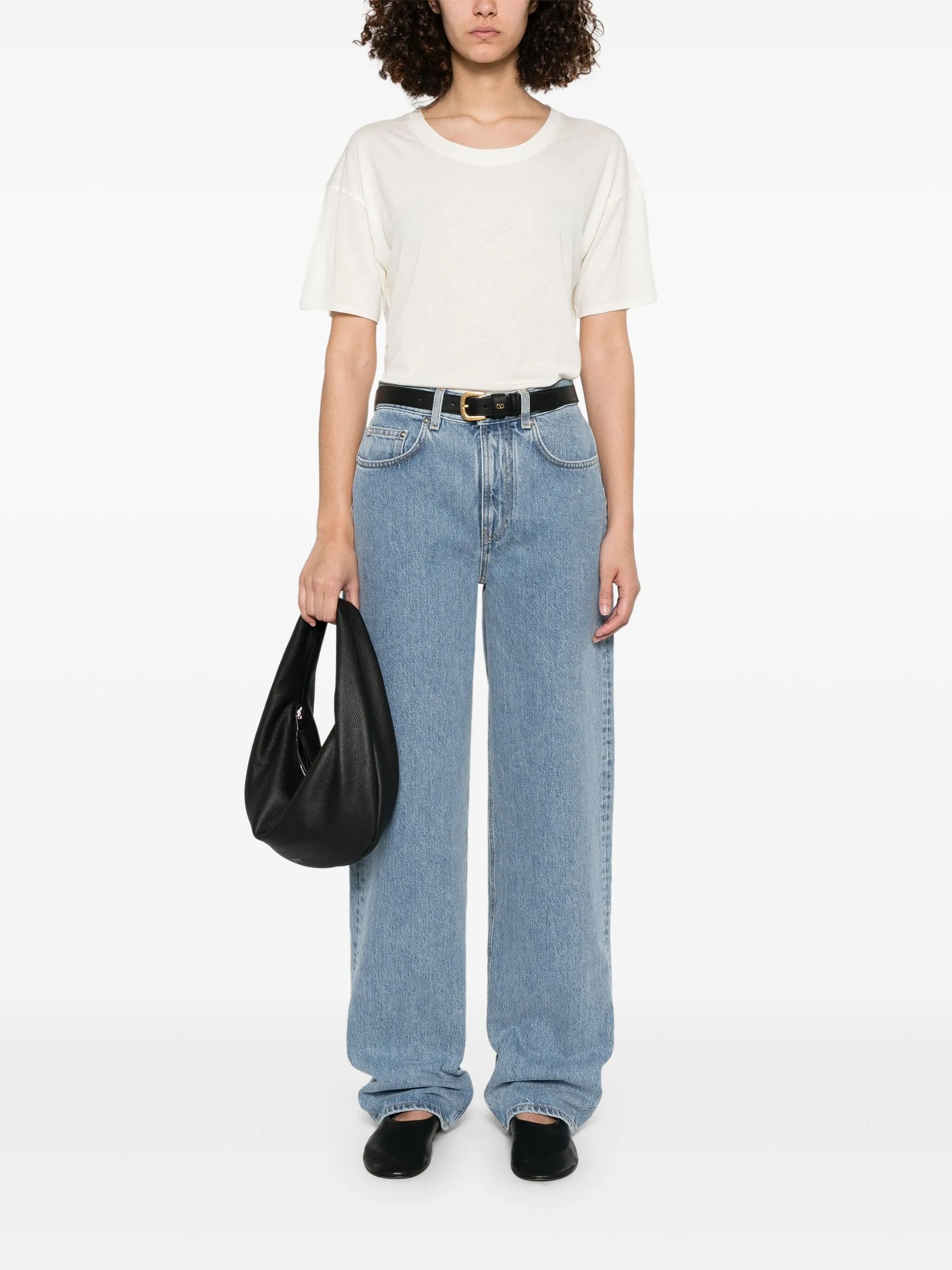 [LOULOU STUDIO] T-shirts Short Sleeve SS25 EZRA