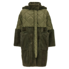[Blancha] Fur Jacket FW24 24101510MILITARE
