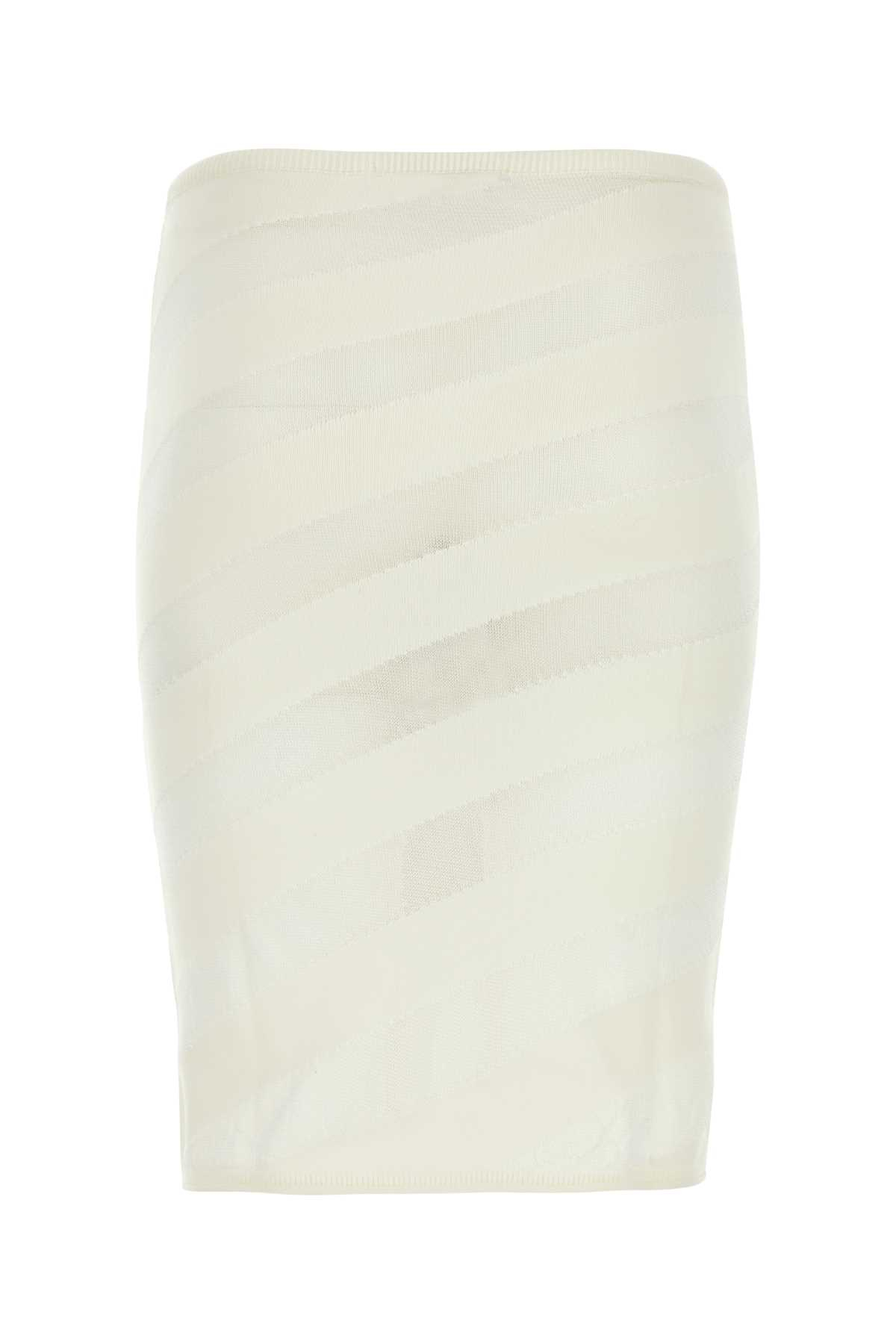 [GIMAGUAS] Midi skirt SS24 ZEBARASKIRT WHITE