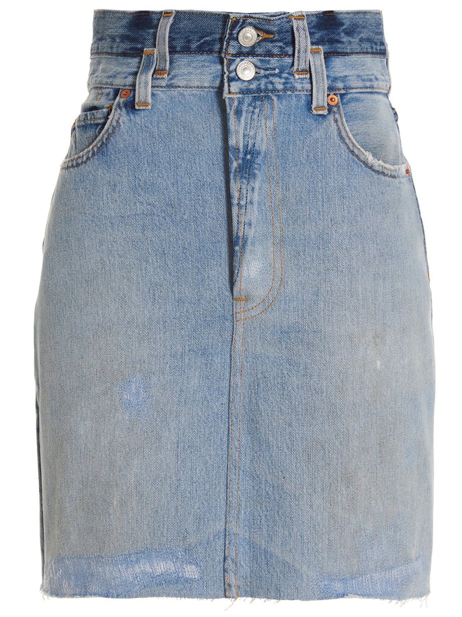 [Re/Done] Midi skirt SS23 00105WPENSKTINDIGO