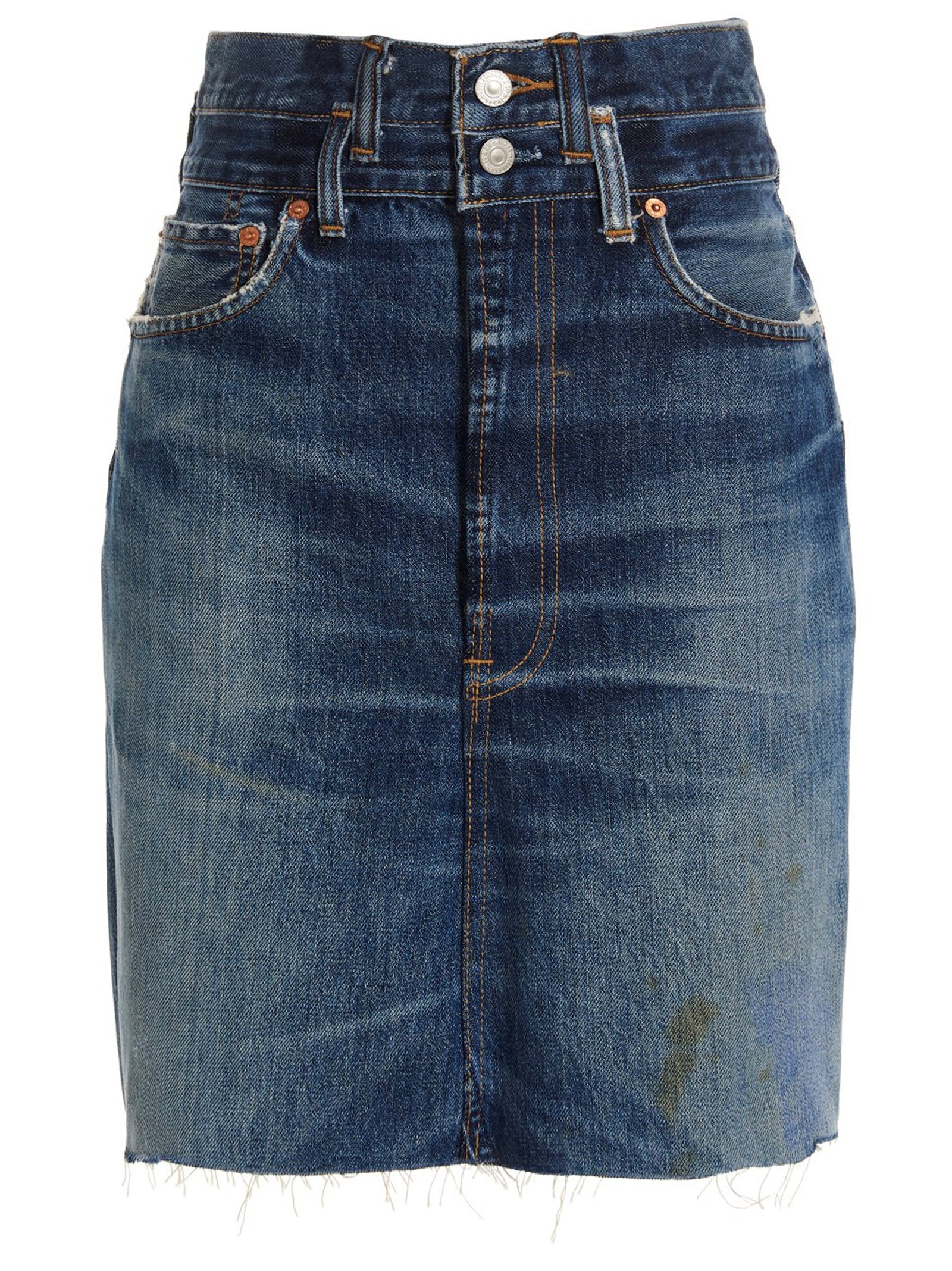 [Re/Done] Midi skirt SS23 00105WPENSKTINDIGO