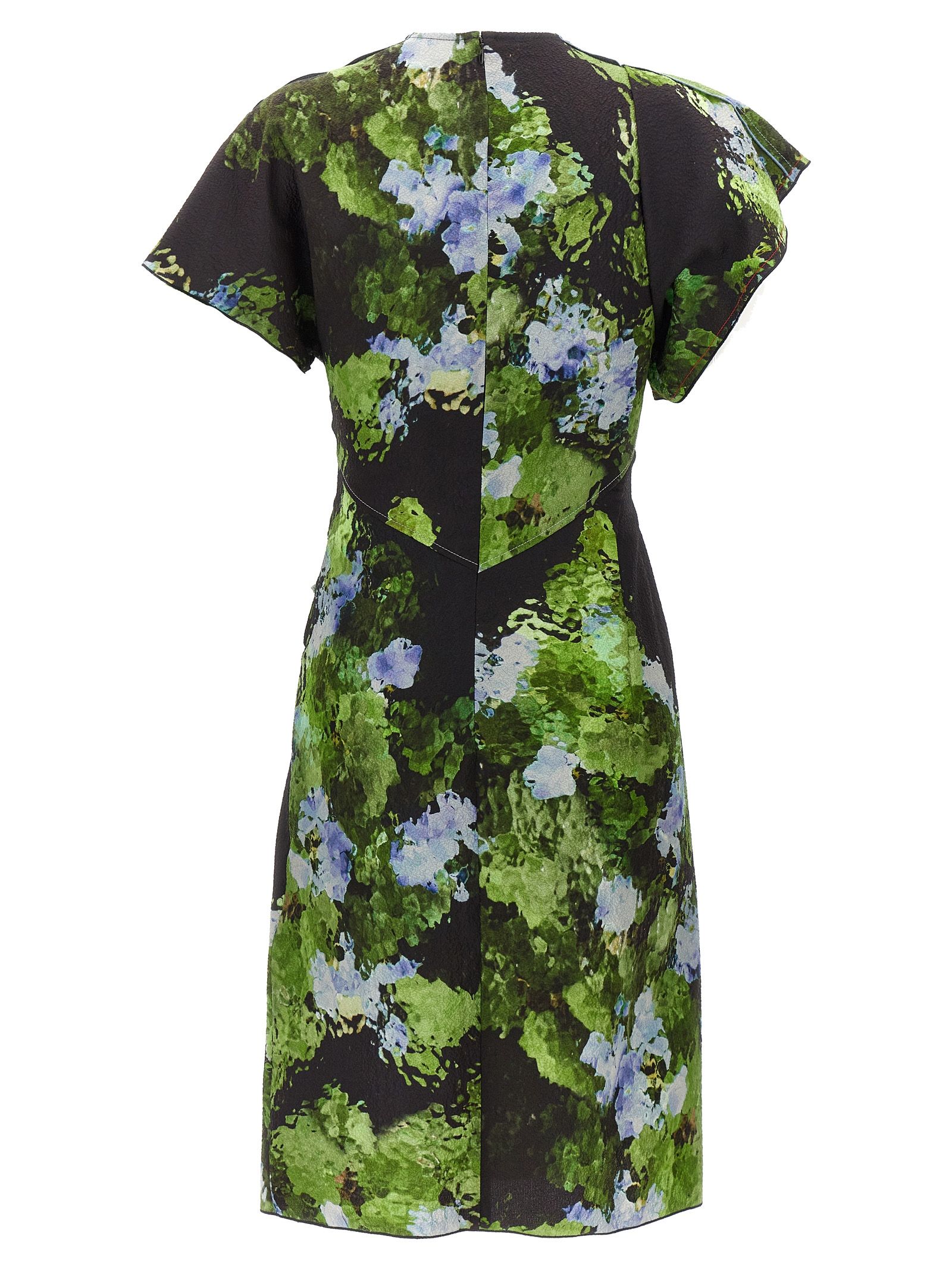 [VICTORIA BECKHAM] Short sleeve dress SS24 1124WDR005199ABLACKFROST