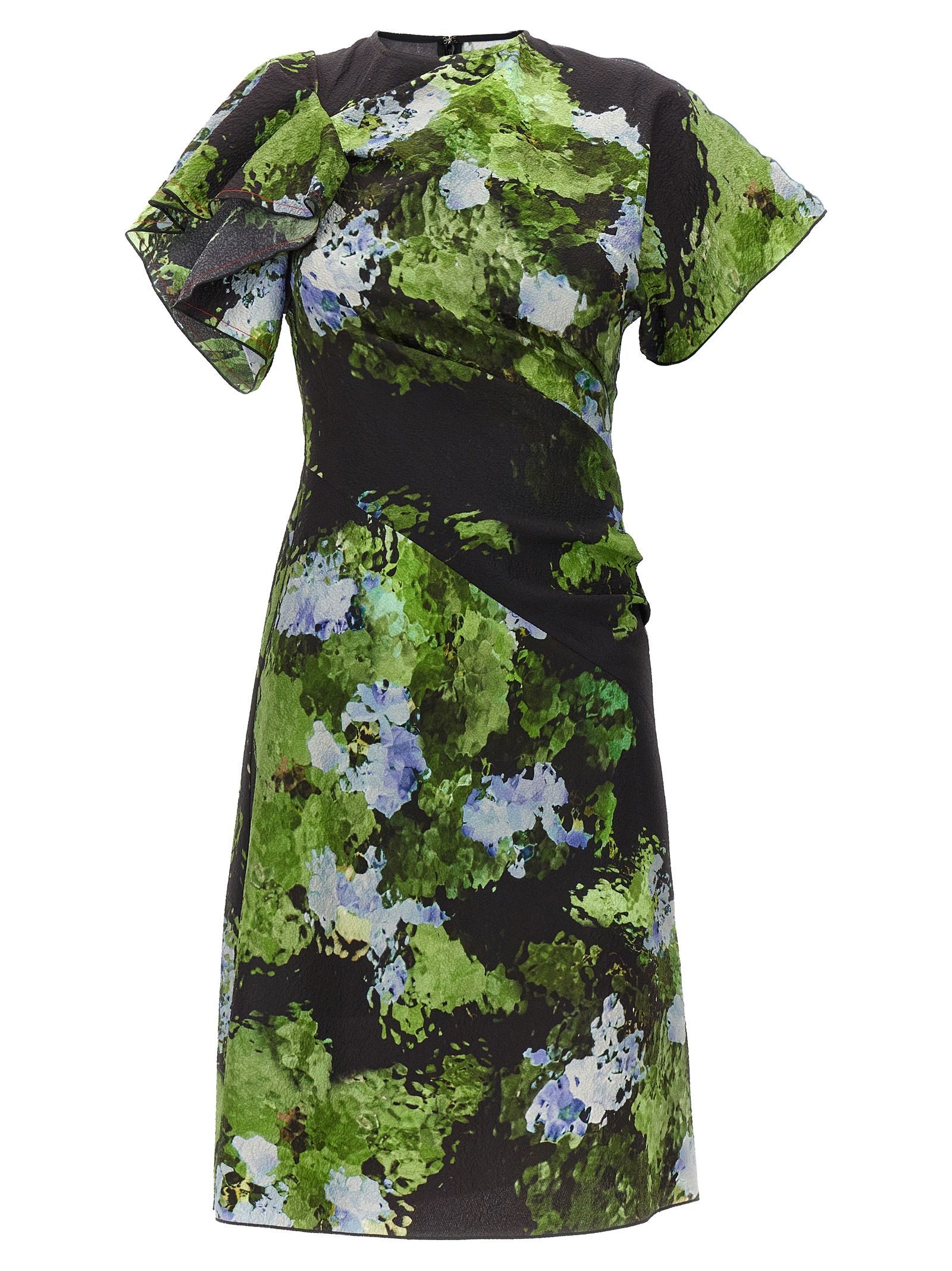 [VICTORIA BECKHAM] Short sleeve dress SS24 1124WDR005199ABLACKFROST