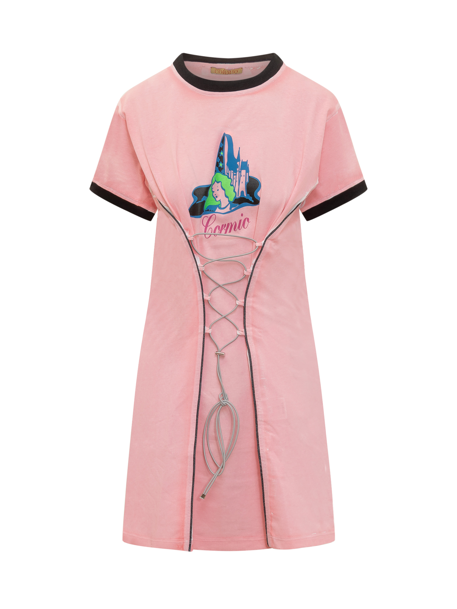 [Cormio] Short sleeve dress SS23 JOSEFINE ALLOVERPINK