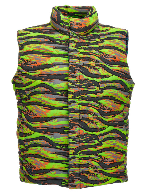 [ERL] Down Vest SS23 ERL06J007GREENRAVECAMO