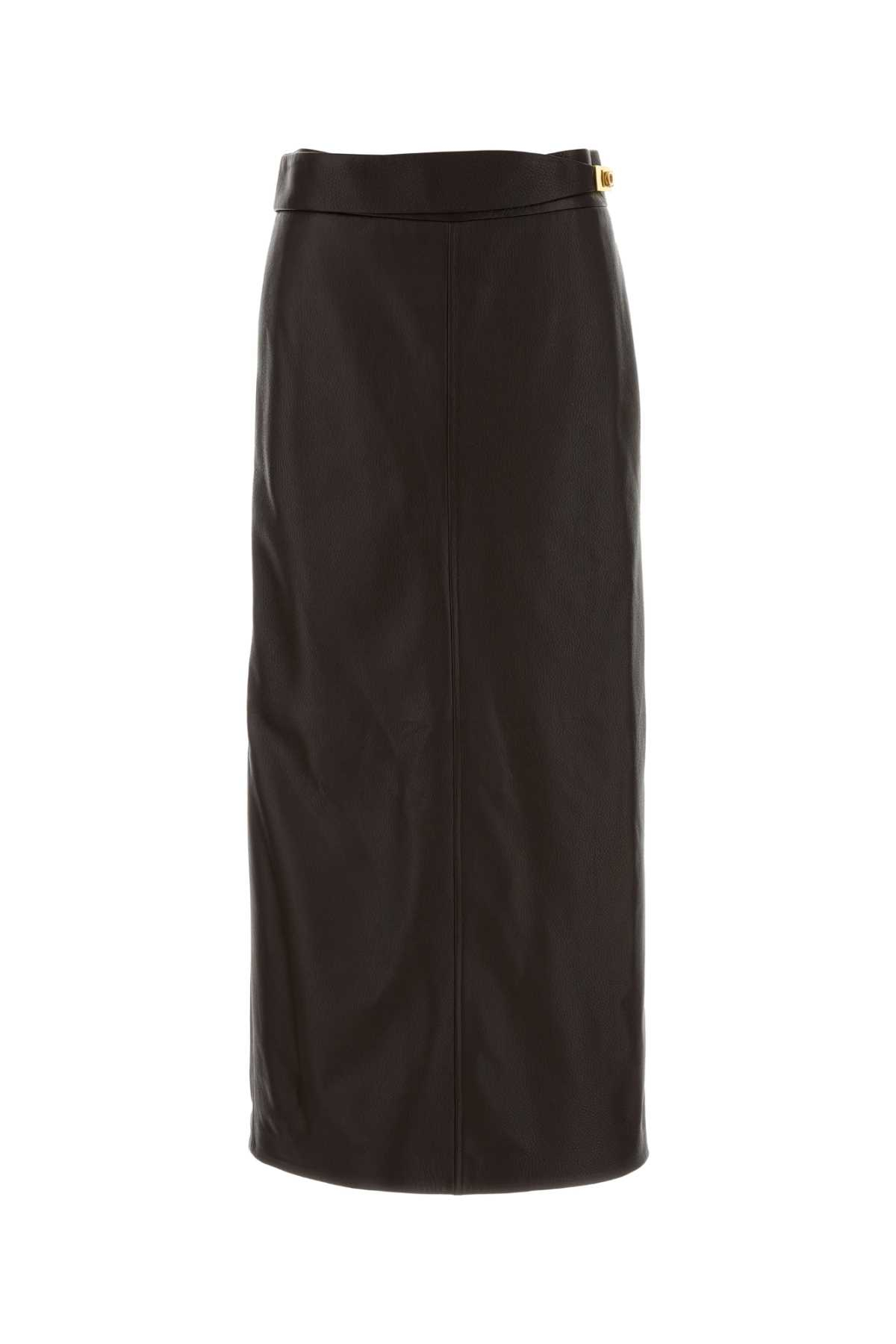 [Salvatore Ferragamo] Long skirt FW25 13H577788298 EXPRESSO