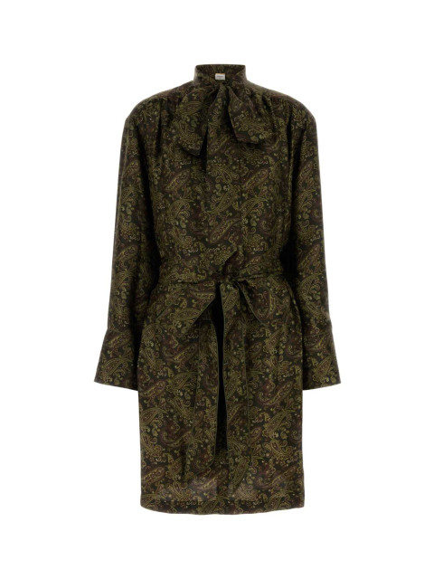 [Saint Laurent] Long sleeve dress SS25 830263Y6K90 1355