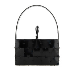[Amina Muaddi] Bag SS24 MINASPAZZOLATO BLACKSILVER
