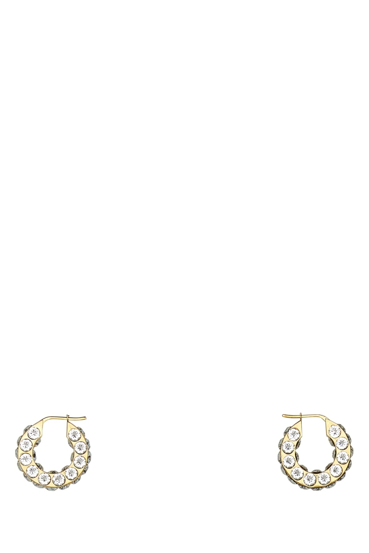 [Amina Muaddi] Earring FW23 JAHHOOPSMALL WHICRYGOLDBASE
