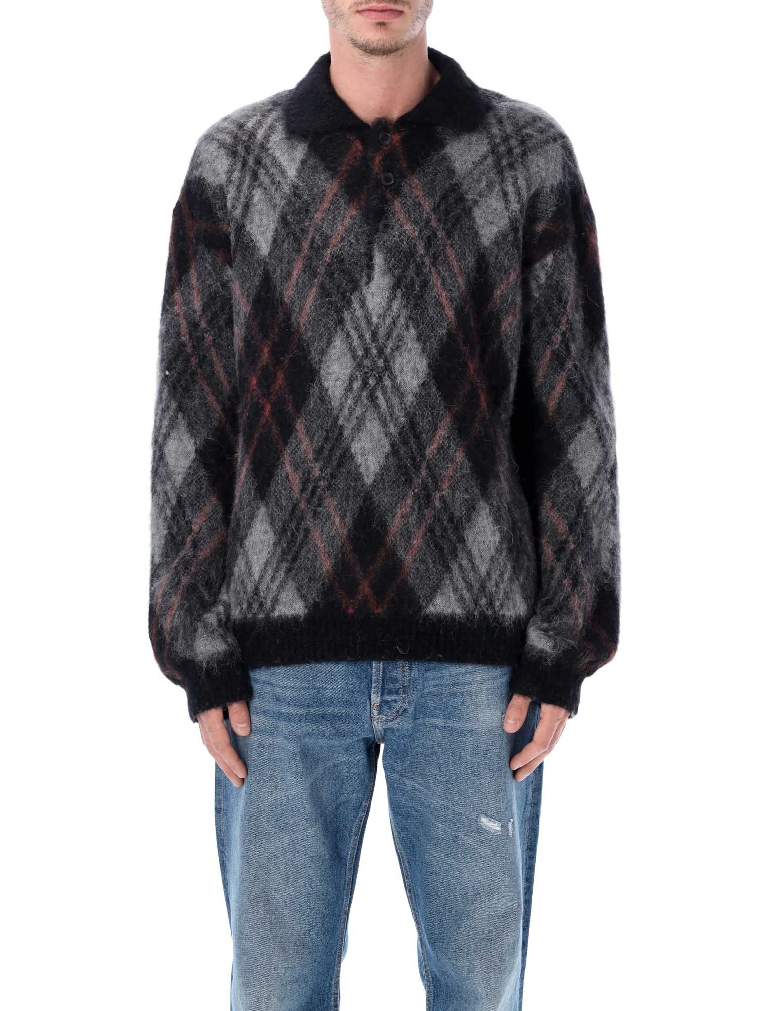 [Rold Skov] Knitwear FW25 BASICPOLOBLACK
