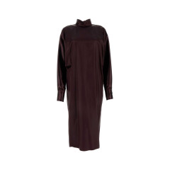 [Salvatore Ferragamo] Long sleeve dress FW24 13G199777578 OXBLOOD