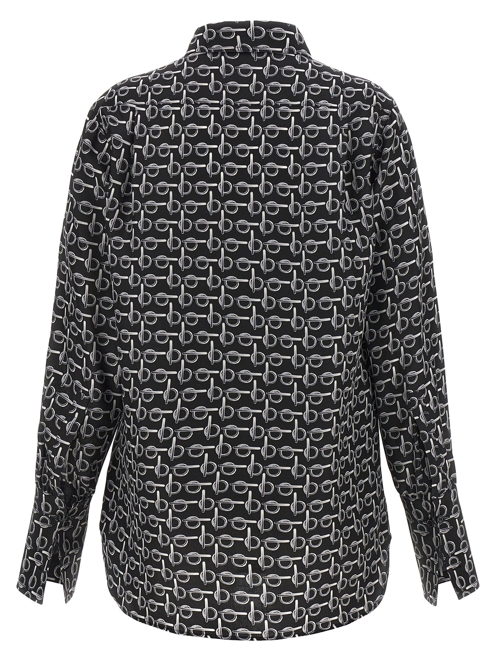[Burberry] Blouse SS24 8090732SILVERBLACK