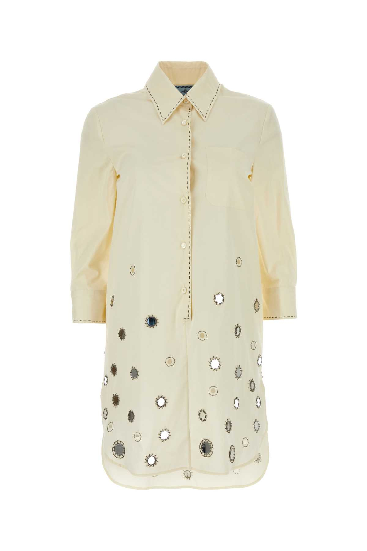 [Prada] Long sleeve dress FW24 P3M03RSOOO14I5 F0018